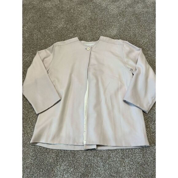 Geoffrey Beene NWT light pink wool cardigan coat oversized size 6 - Picture 6 of 10